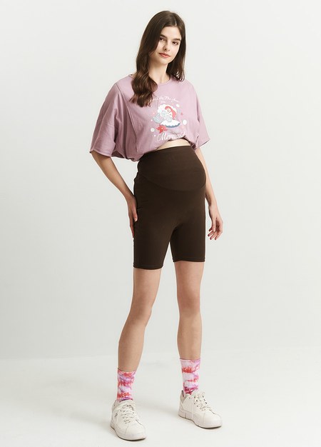 超彈舒適五分瑜珈孕婦褲