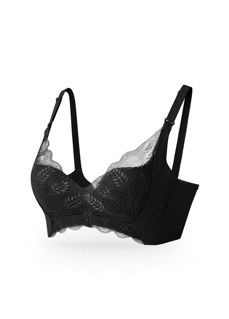 蕾絲零著感哺乳內衣