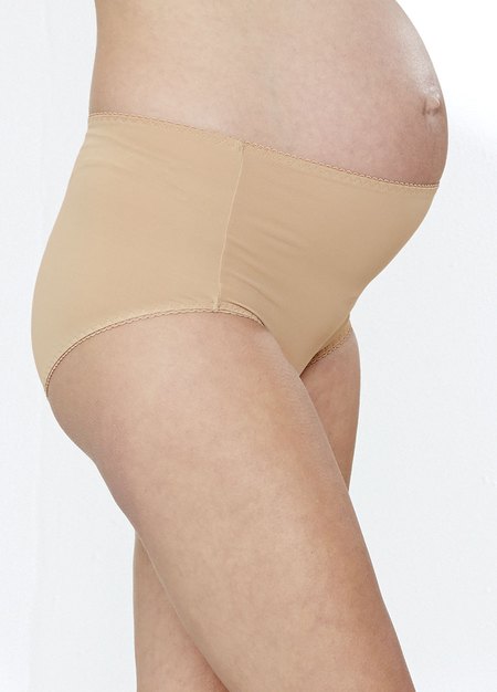 Meryl抗菌涼感孕婦內褲(高腰2入組)-膚色1