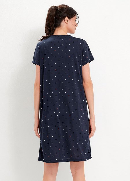 點點米奇莫代爾孕哺居家洋裝