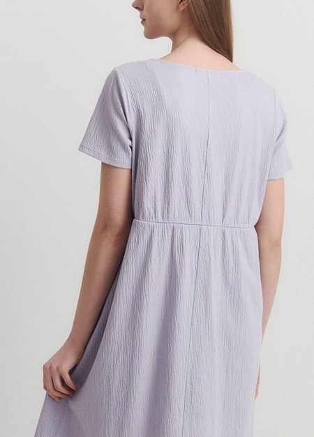 棉質泡泡孕哺居家洋裝