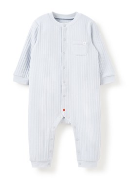 BABY百褶羅紋長袖連身衣