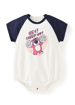 BABY迪士尼棉質拉克蘭寬鬆包屁衣-熊抱哥