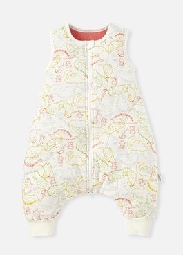 抗菌防踢被(秋冬款0-24M)拉鍊款-恐龍佩佩豬