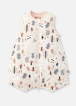 抗菌防踢被(薄款0-24M)拉鍊款-森林家族