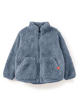 BABY刷毛外套 - 藍色