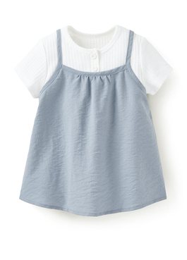 BABY假兩件細肩帶洋裝