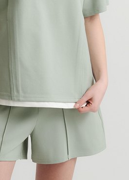 涼感休閒寬版孕哺上衣