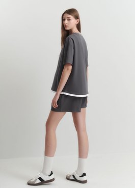 涼感休閒寬版孕哺上衣