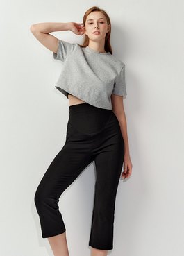 超彈舒適八分孕婦褲