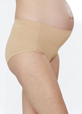 Meryl抗菌涼感孕婦內褲(高腰2入組) - 膚色