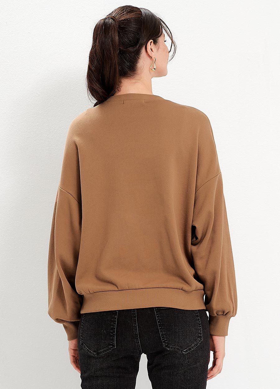 迪士尼米奇寬版泡泡袖孕哺上衣