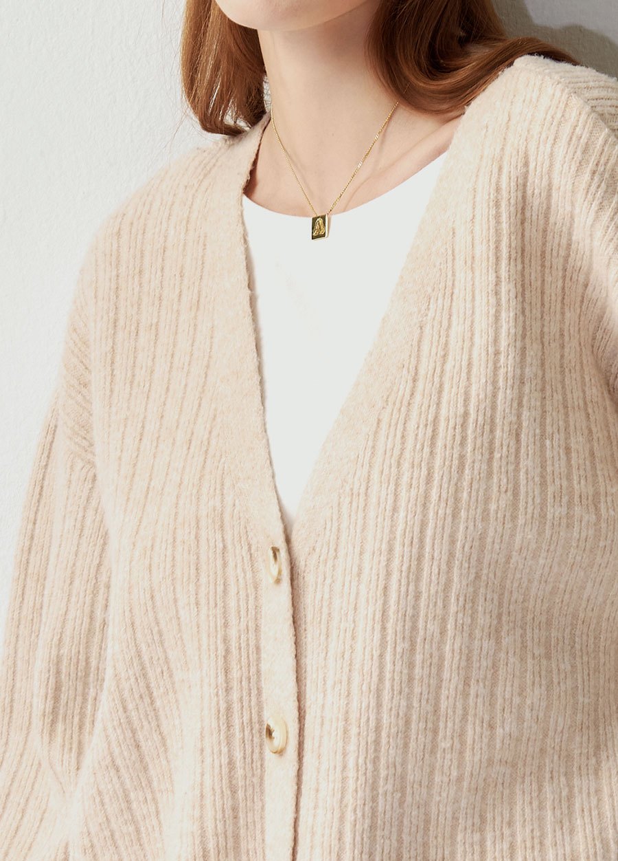 V領開襟孕哺針織衫(兩穿)