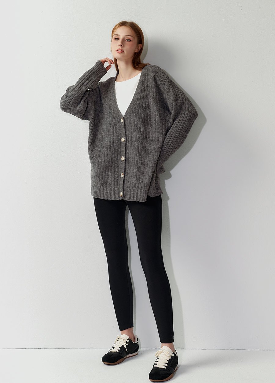 V領開襟孕哺針織衫(兩穿)