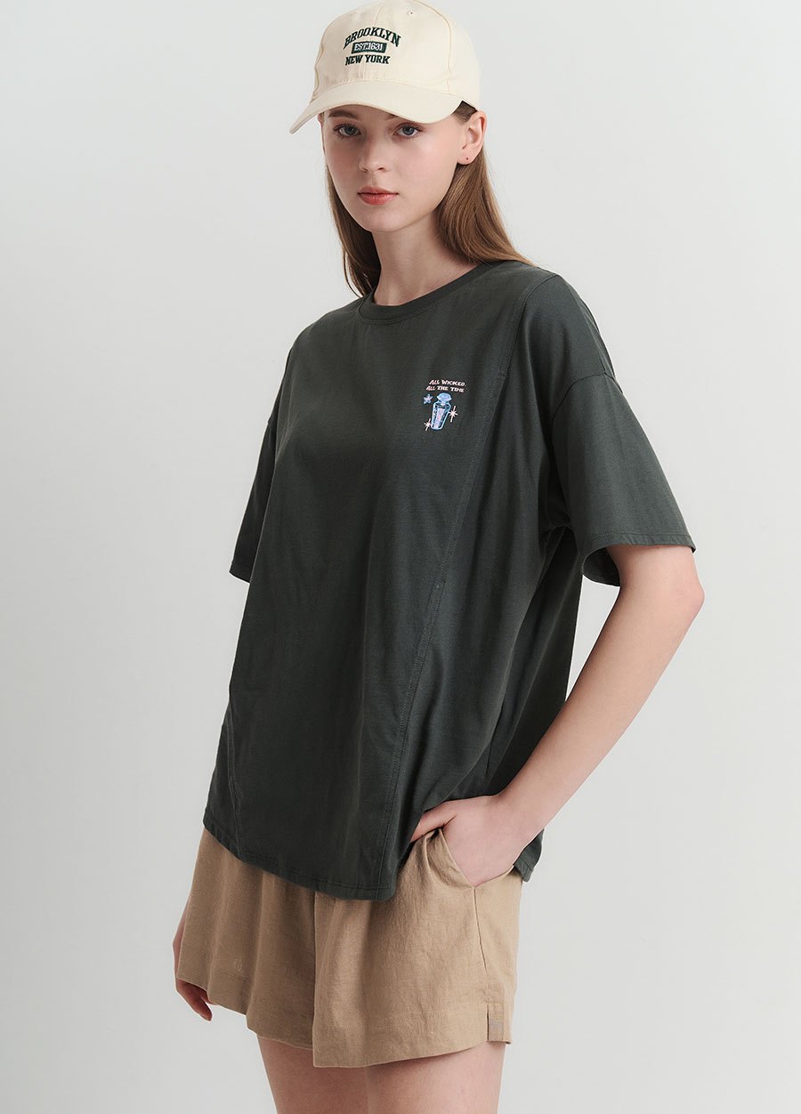 迪士尼黑魔女寬鬆孕哺上衣