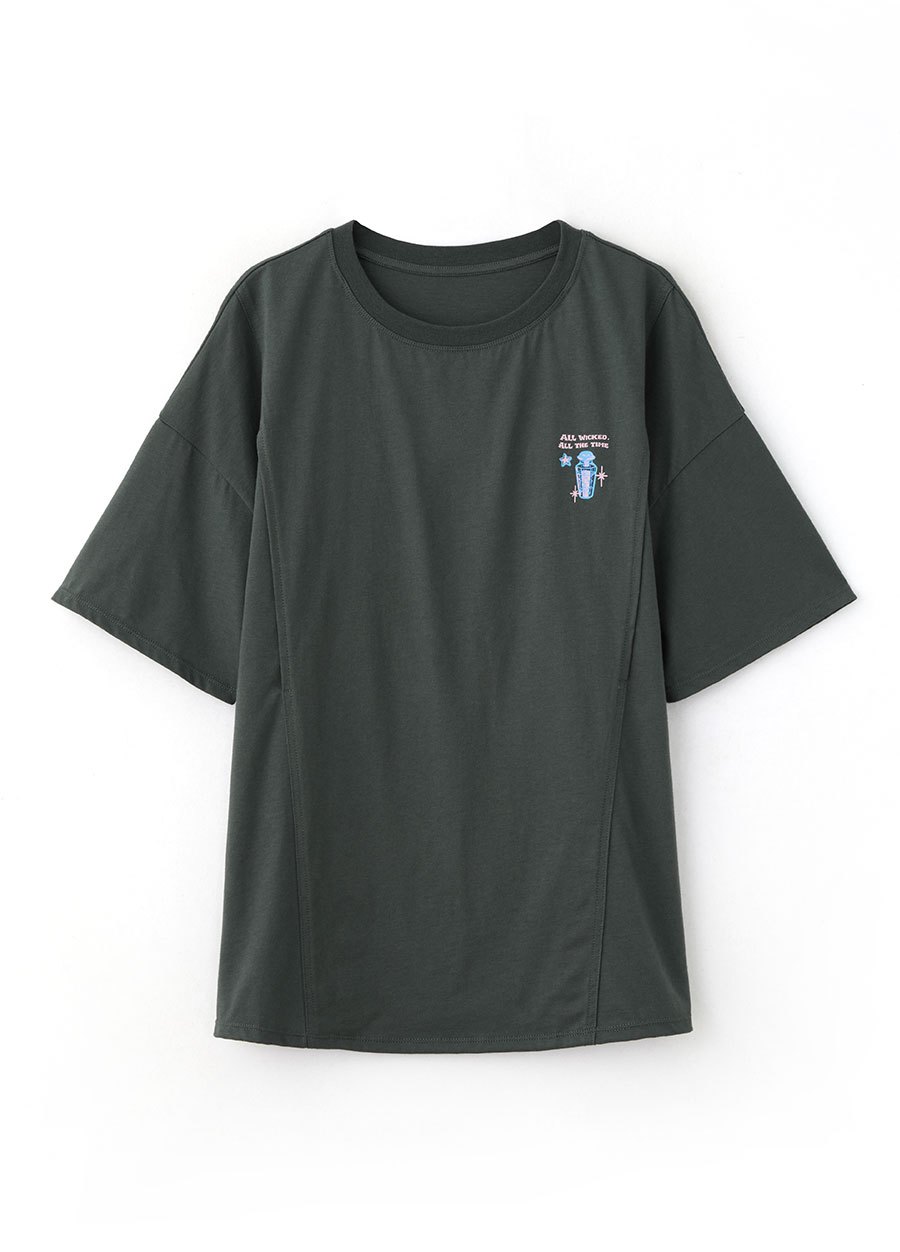 迪士尼黑魔女寬鬆孕哺上衣