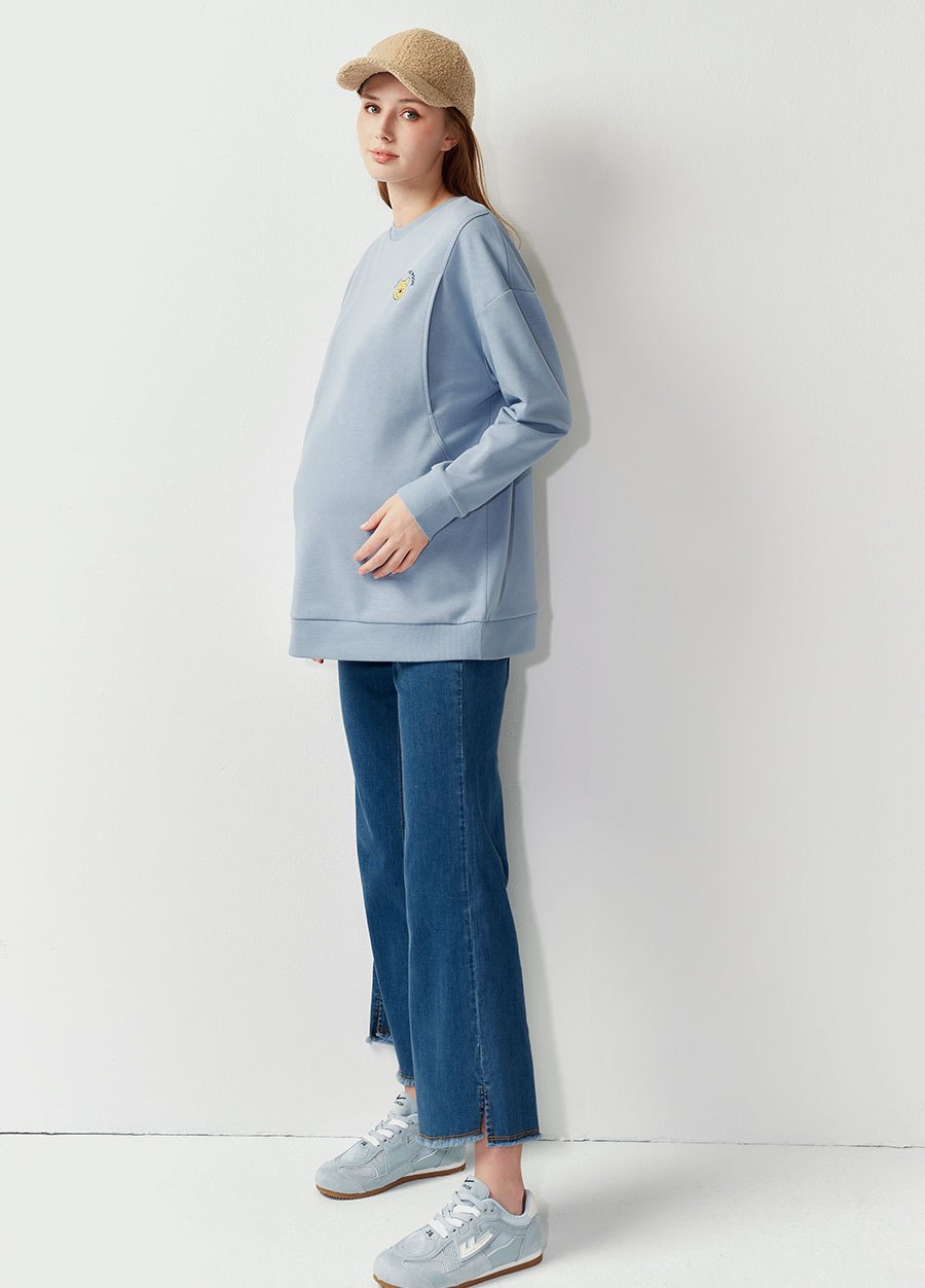 迪士尼小熊維尼長版孕哺上衣