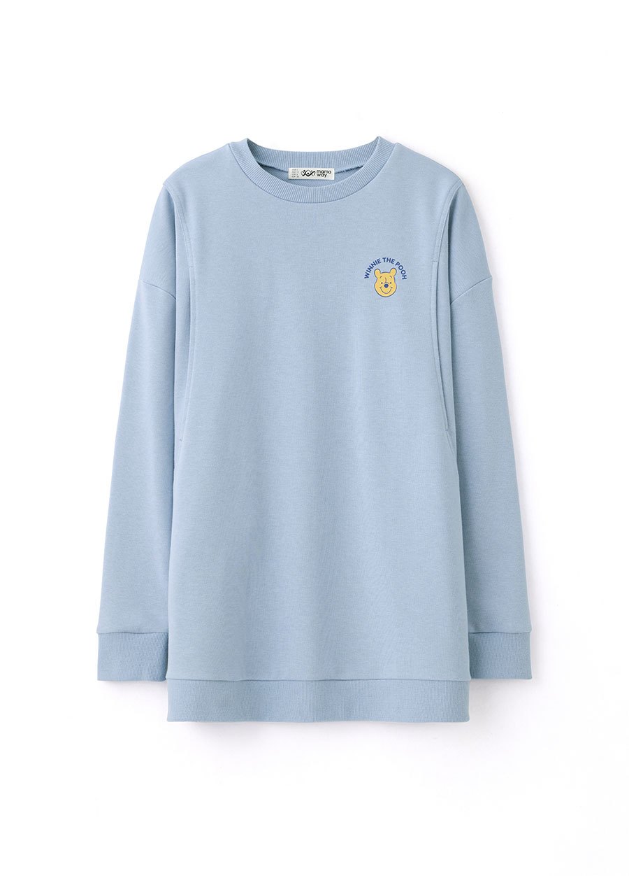 迪士尼小熊維尼長版孕哺上衣