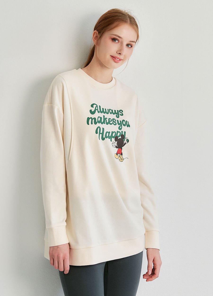 迪士尼米奇長版孕哺上衣