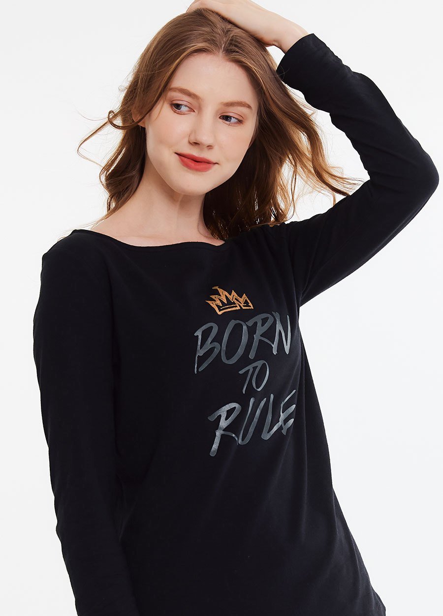 基本款圖案哺乳T恤