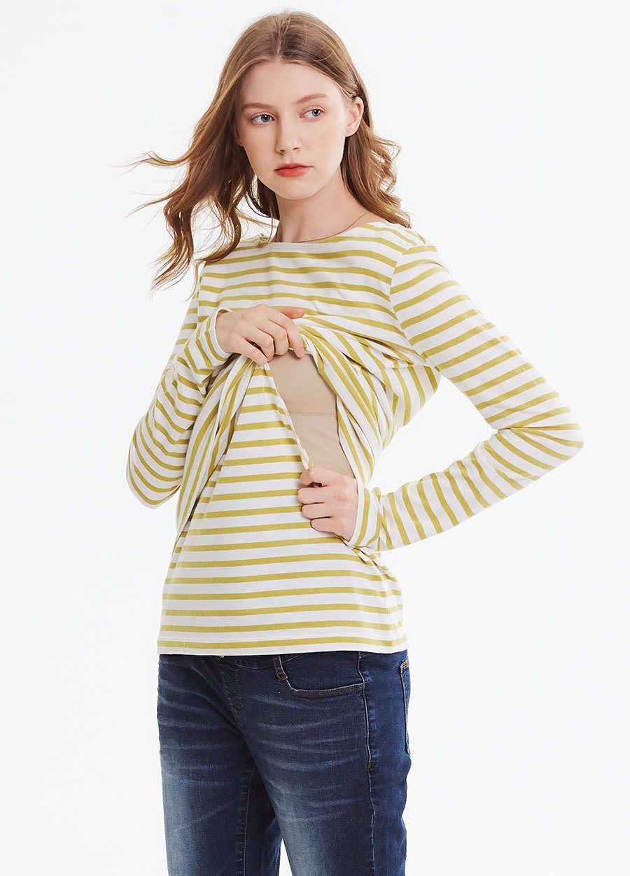 基本款寬領哺乳T恤