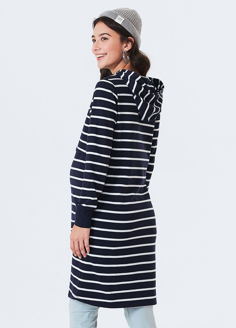 連身帽T孕哺洋裝