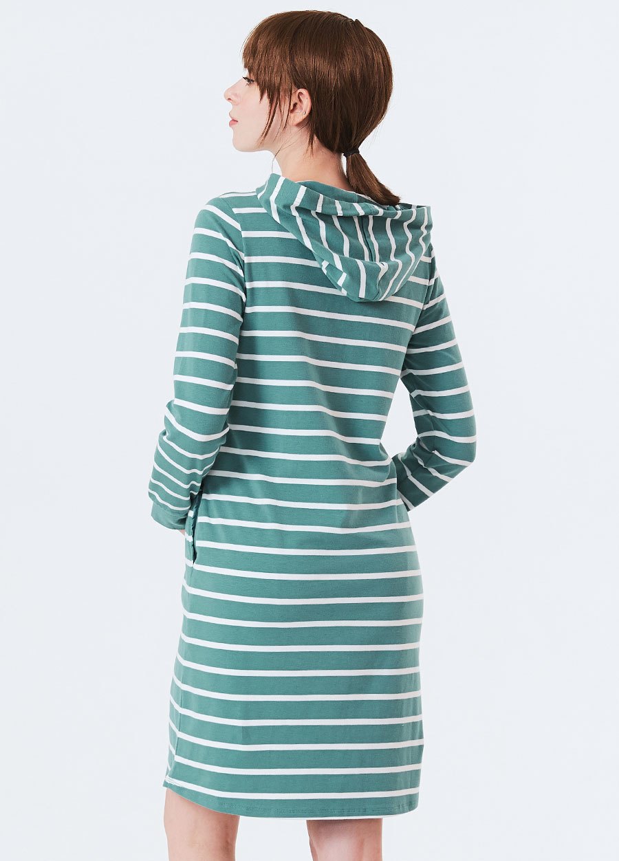 連身帽T孕哺洋裝