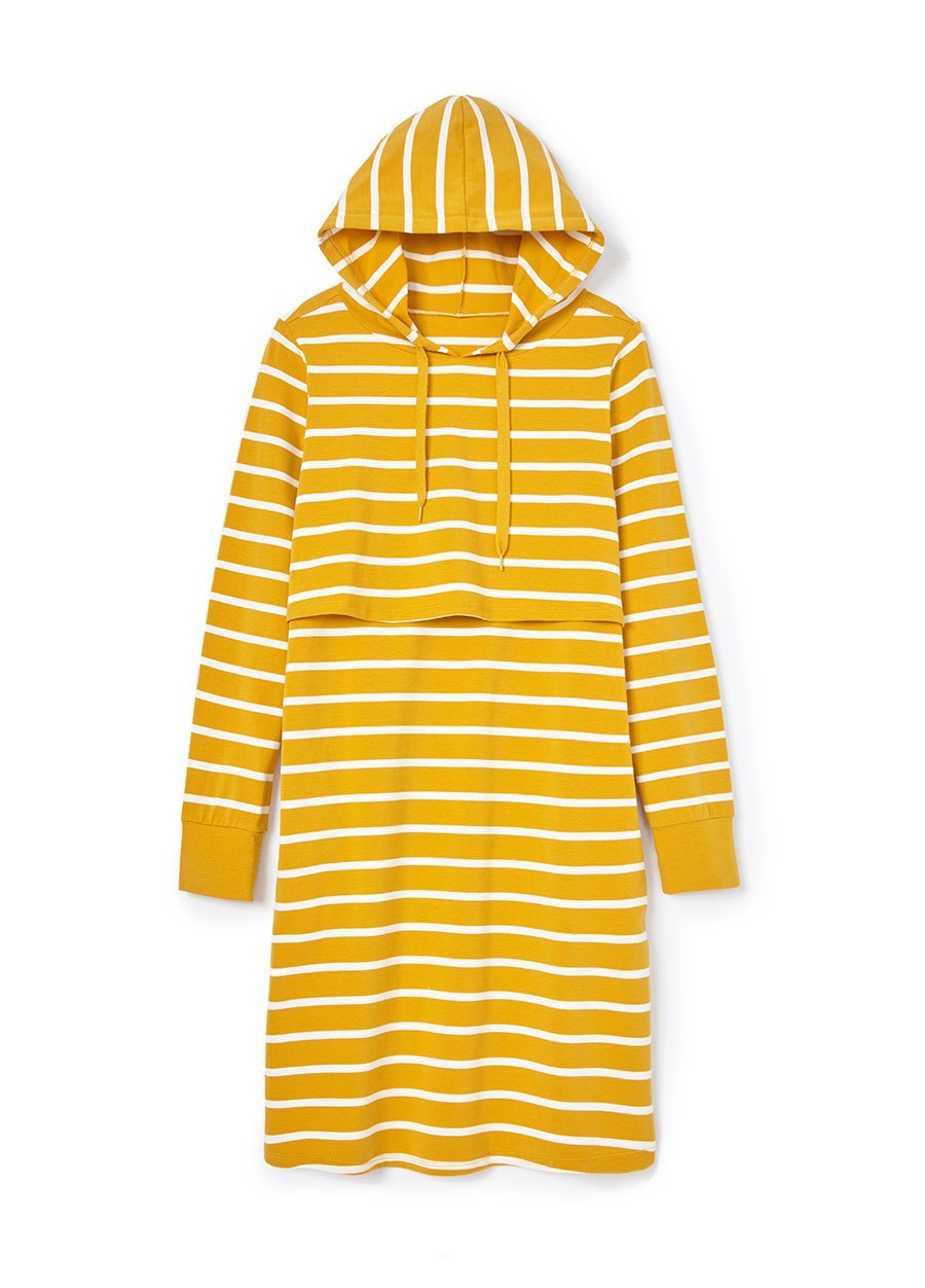 連身帽T孕哺洋裝