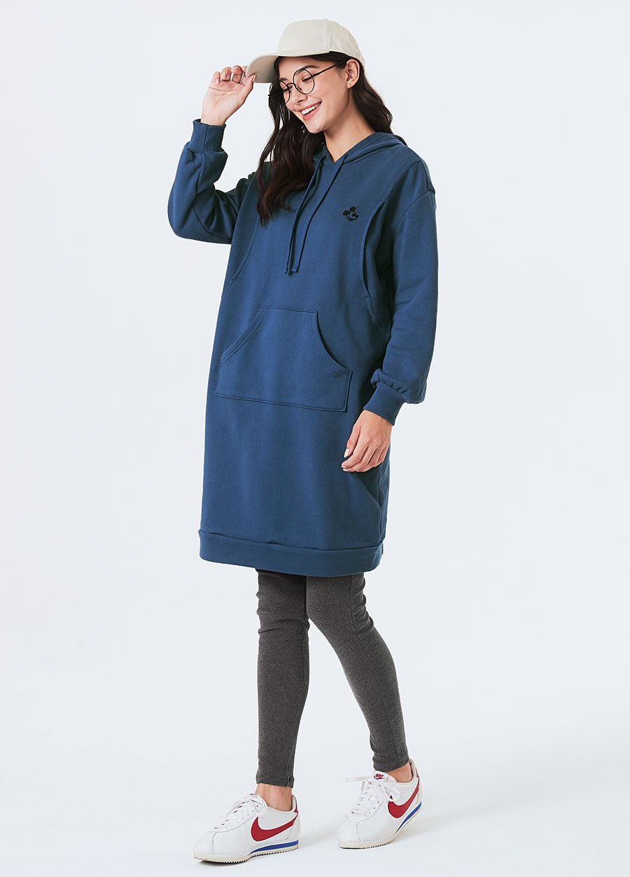 迪士尼米奇寬鬆連帽孕哺洋裝