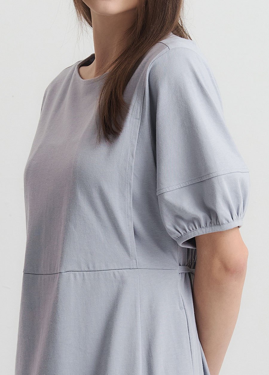 簡約公主袖孕哺洋裝