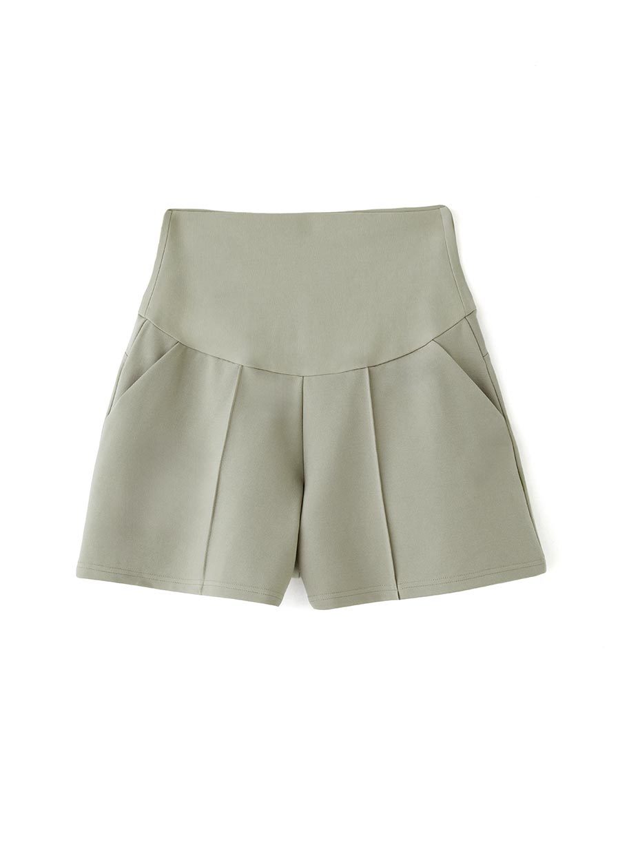 彈力壓線孕婦短褲