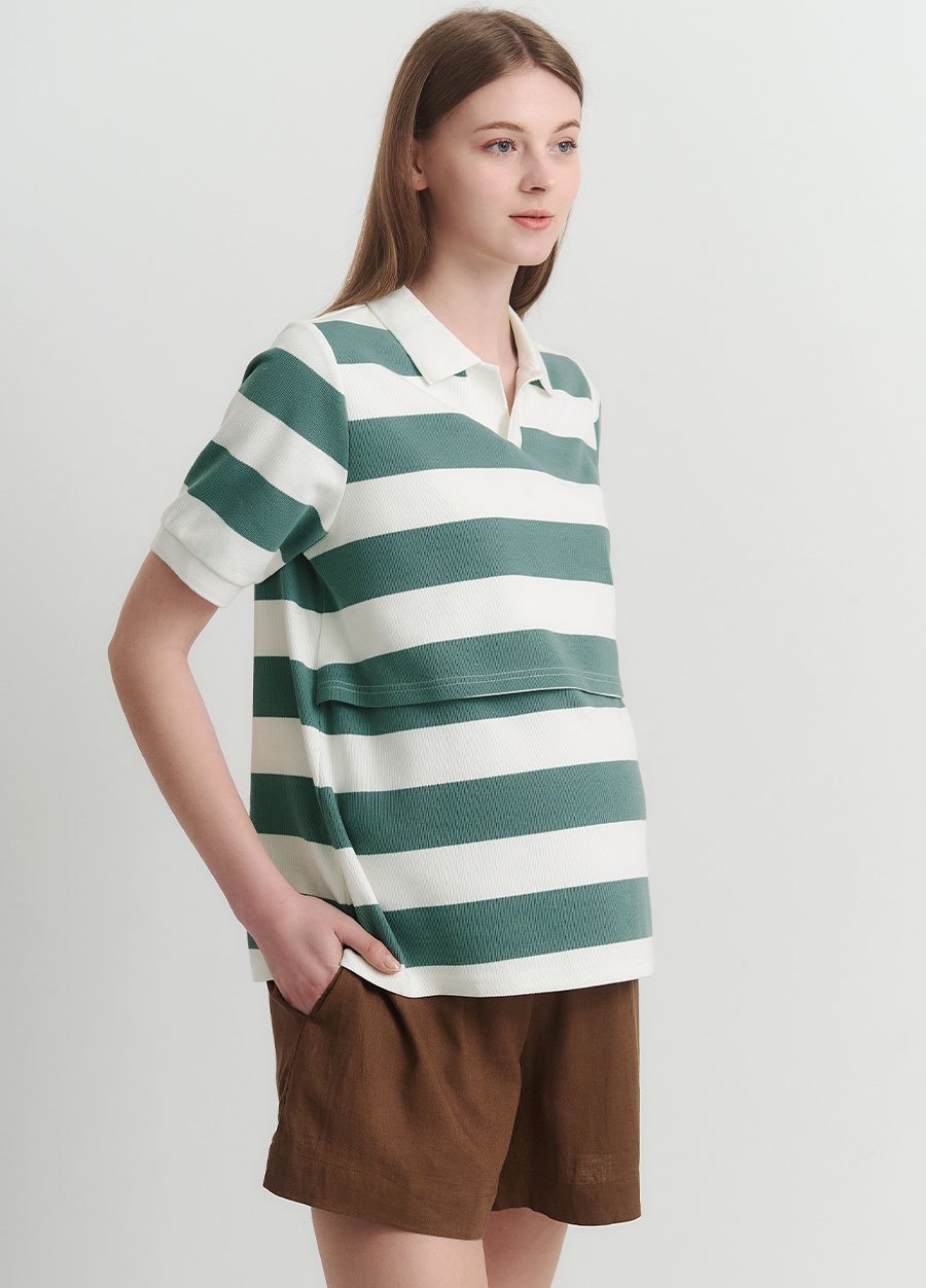 涼感麻料孕婦短褲