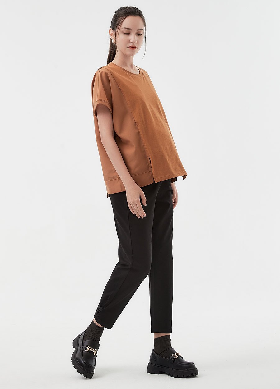 彈力修身錐形孕婦褲