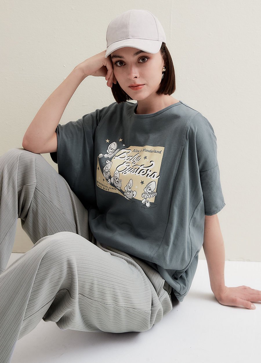  垂墜細褶直筒孕婦寬褲