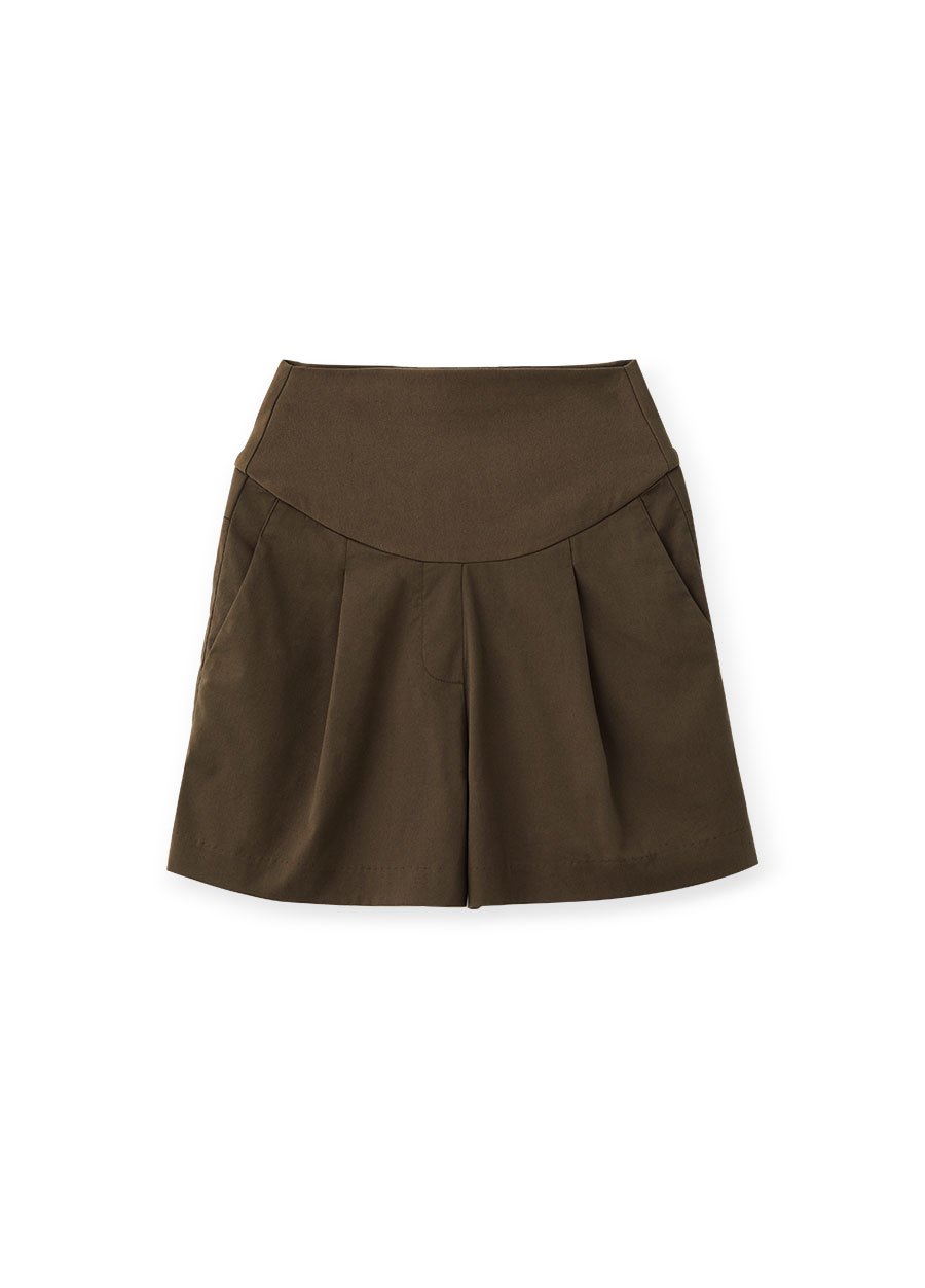 簡約打摺西裝孕婦短褲