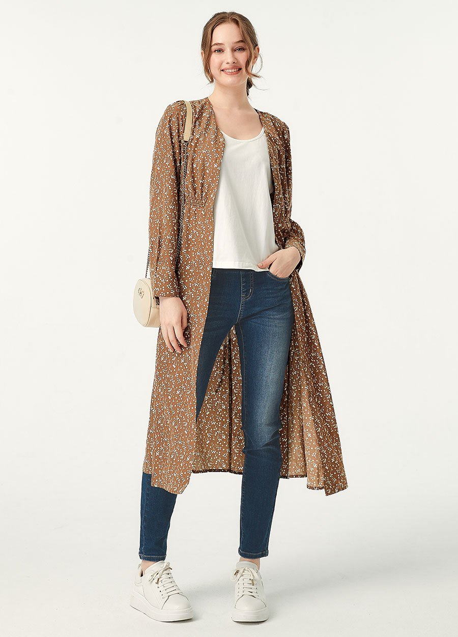 水洗刷色彈性牛仔孕婦褲