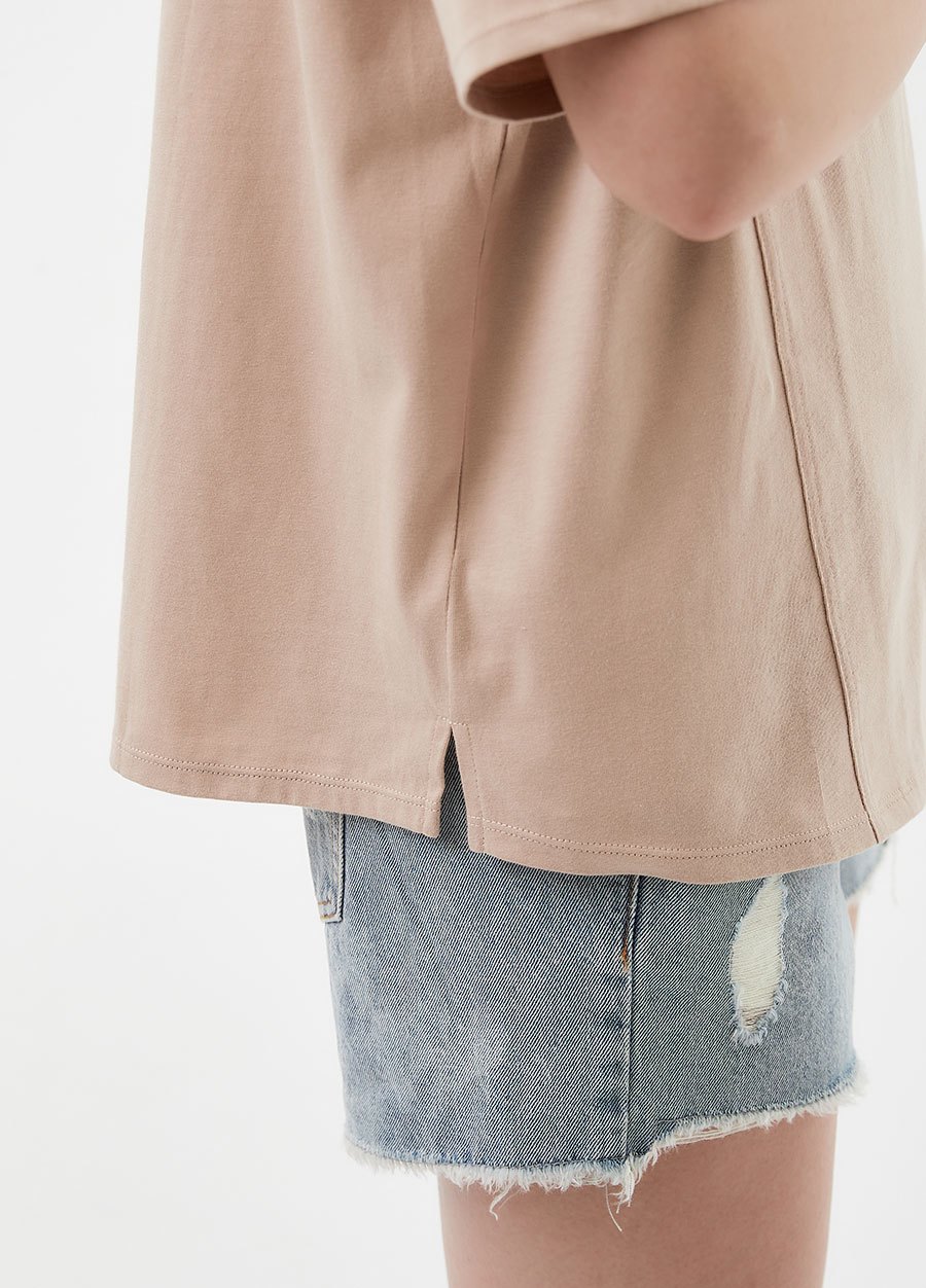 雪花抽鬚牛仔孕婦短褲