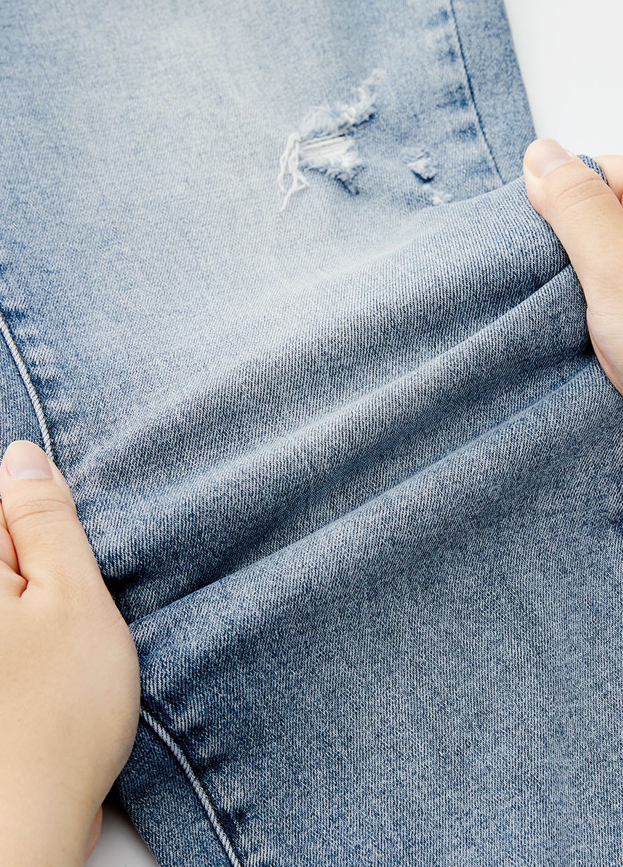 修身男友牛仔孕婦褲