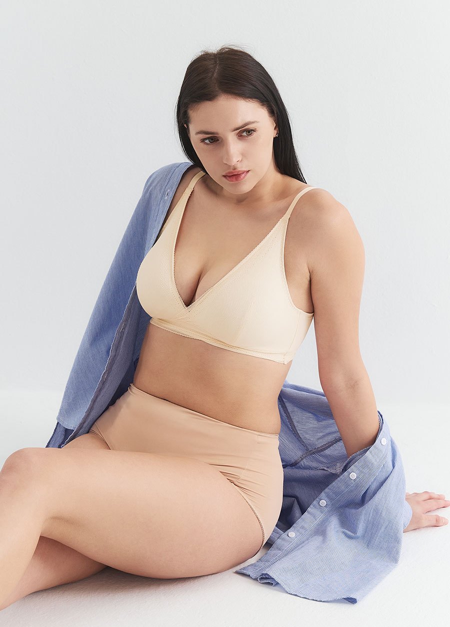 法式蕾絲抗菌月子內衣