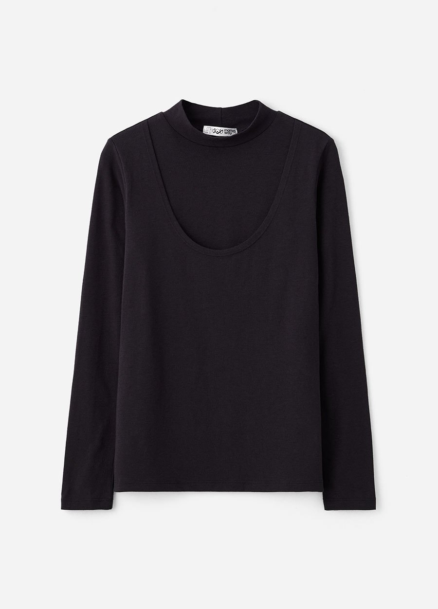 高領保暖孕哺蓄熱衣