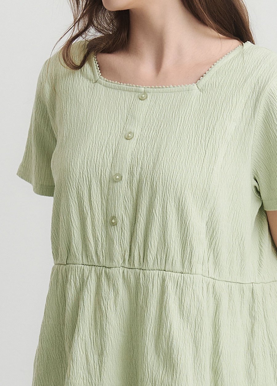 棉質泡泡孕哺居家服組