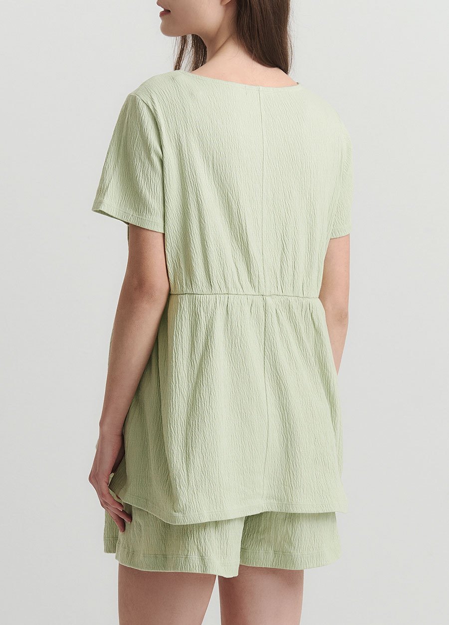 棉質泡泡孕哺居家服組