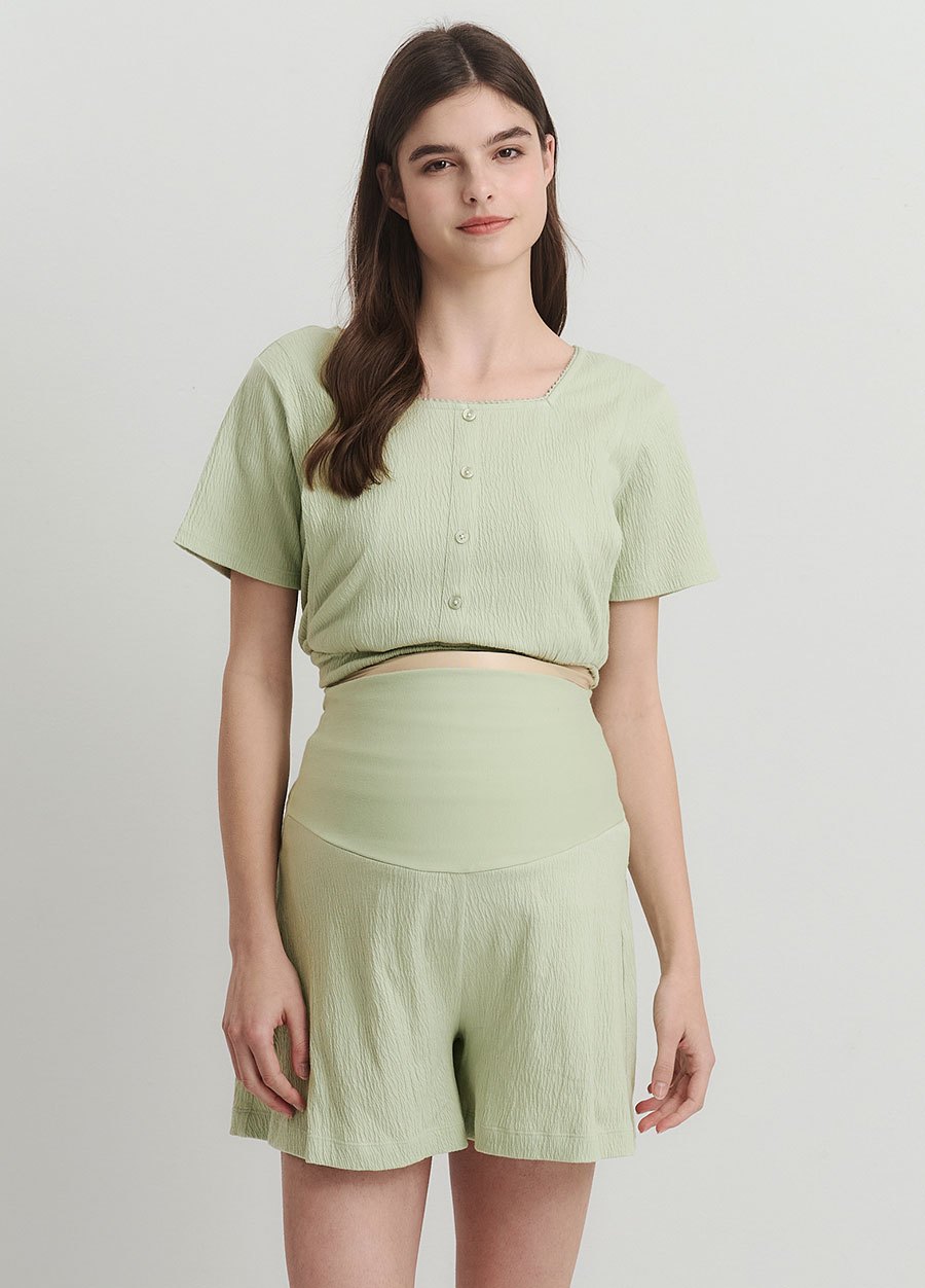 棉質泡泡孕哺居家服組