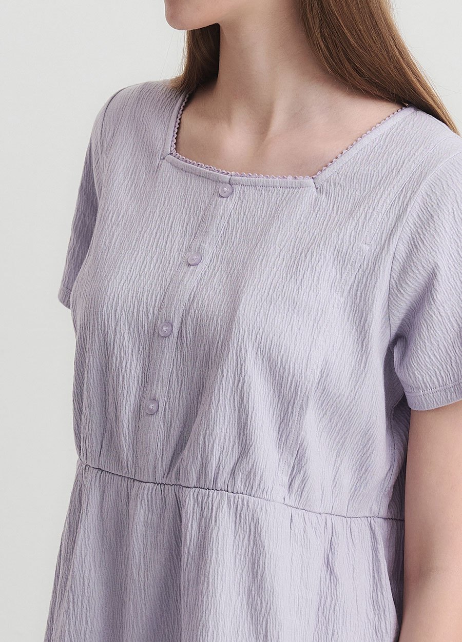 棉質泡泡孕哺居家服組