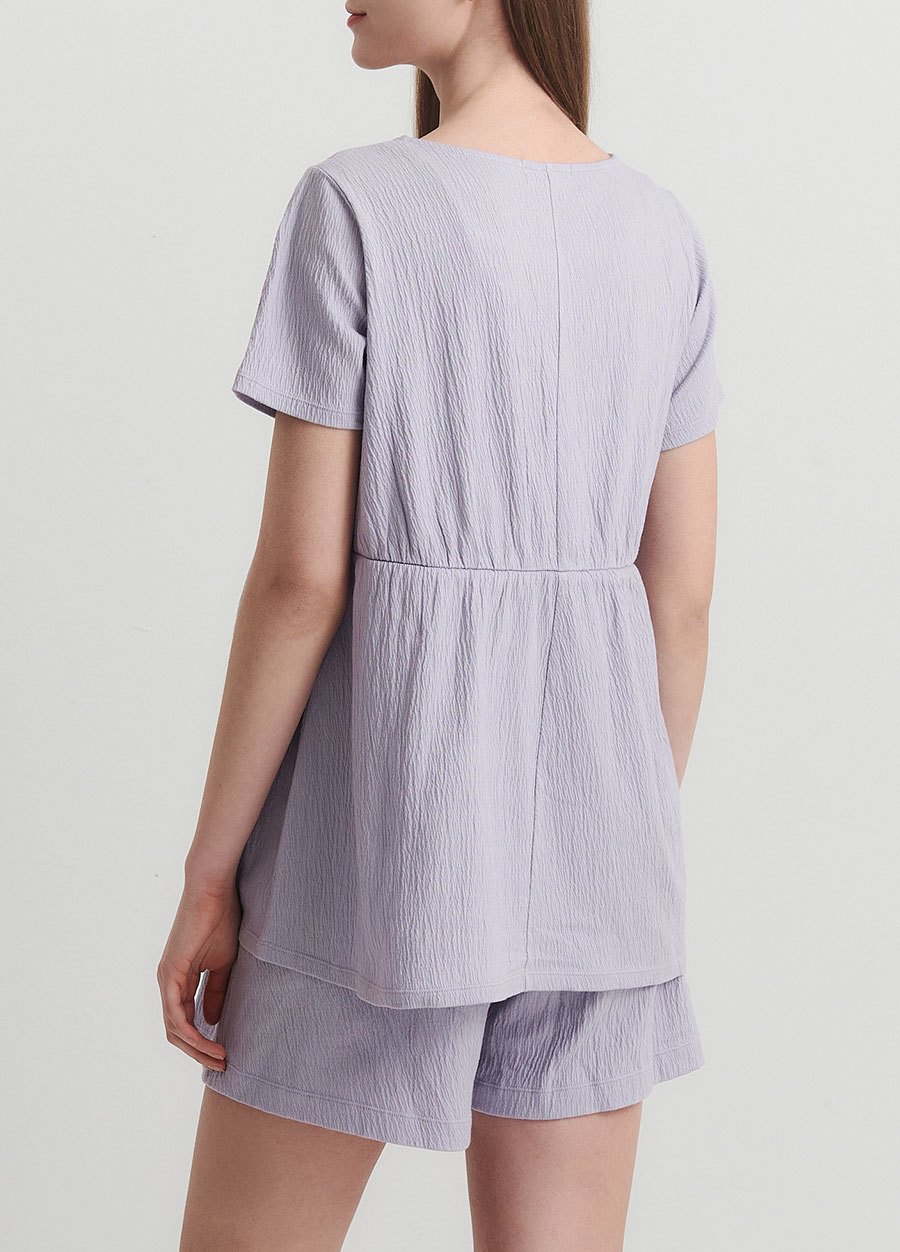 棉質泡泡孕哺居家服組