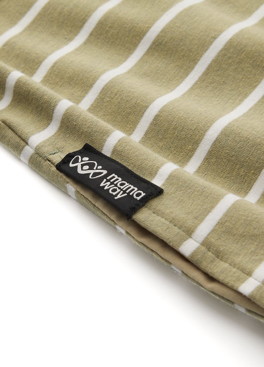 棉質條紋寬鬆孕哺居家洋裝