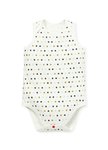 BABY Q彈棉質無袖包屁衣(2入)-星星