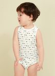 BABY Q彈棉質無袖包屁衣(2入)-星星