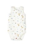 BABY Q彈棉質無袖包屁衣(2入)-彩虹