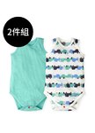 BABY純棉網眼無袖包屁衣(2入)-車車
